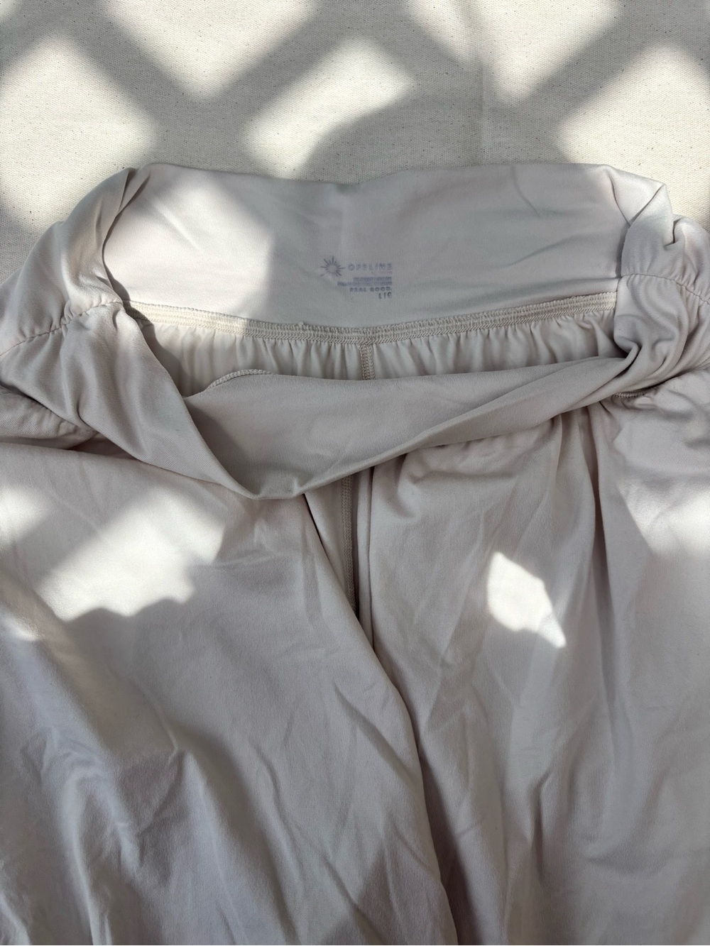 OPS/LOVE Light Beige Wide-Leg Pants